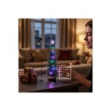 Santa 32 cm Işıklı Mini Yılbaşı Ağacı, LED Aydınlatmalı Dekoratif Çam Ağacı, Yeni Yıl Hediyesi Çok Renkli