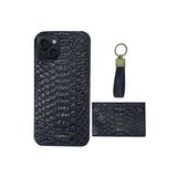 Santa Barbara Polo Racquet Club İphone 13 Pro Max Kılıf+Anahtarlık+Kartvizit/Cüzdan Pu Deri Snake Dizayn Jerome Set