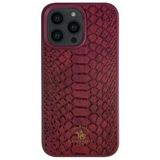 Santa Barbara Polo Racquet Club İphone 14 Pro Max Kılıf Pu Deri Timsah Tasarım Business Knight Kapak