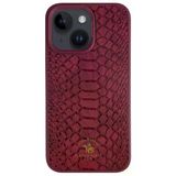 Santa Barbara Polo Racquet Club İphone 15 Kılıf Pu Deri Timsah Tasarım Business Knight Kapak