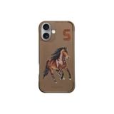 Santa Barbara Polo Racquet Club İphone 16 Kılıf 3Boyutlu Pu Deri Boris İçi Süet Kapak
