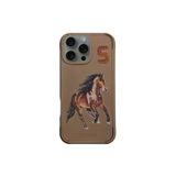 Santa Barbara Polo Racquet Club İphone 16 Pro Max Kılıf 3Boyutlu Pu Deri Boris İçi Süet Kapak