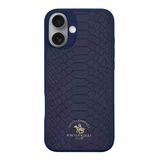 Santa Barbara Polo Racquet Club İphone 17 Kılıf Pu Deri Timsah Tasarım Business Knight Kapak