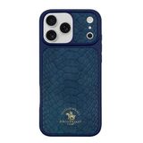 Santa Barbara Polo Racquet Club İphone 17 Pro Kılıf Pu Deri Timsah Tasarım Business Knight Kapak