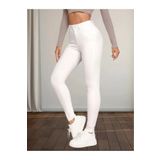 SANTA BELLA Letonya Beyaz Süper Skinny Yüksek Bel Jean Kadın Toparlayıcı Kot Pantolon