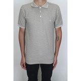 Santa Fistan Store Erkek Açık Kahve Çizgili Spor Kesim Normal Kalıp Polo Yaka Tişört - 2XL