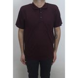 Santa Fistan Store Erkek Bordo Desenli Klasik Kesim Rahat Kalıp Tek Cepli Polo Yaka Tişört