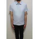 Santa Fistan Store Erkek Çizgili Spor Kesim Rahat Kalıp Polo Yaka T-Shirt - Mavi