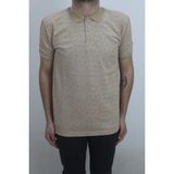 Santa Fistan Store Erkek Desenli Klasik Kesim Normal Kalıp Polo Yaka Tişört - XL - Camel
