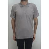 Santa Fistan Store Erkek Desenli Klasik Kesim Rahat Kalıp Tek Cepli Polo Yaka Tişört - 2XL - Açık Kahve