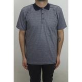 Santa Fistan Store Erkek Desenli Klasik Kesim Rahat Kalıp Tek Cepli Polo Yaka Tişört - Lacivert - 2XL