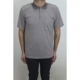 Santa Fistan Store Erkek Desenli Klasik Kesim Rahat Kalıp Tek Cepli Polo Yaka Tişört - XL - Kahverengi