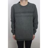 Santa Fistan Store Erkek Desenli Rahat Kalıp Bisiklet Yaka Selanik Kumaşlı Battal Kışlık Kazak - Haki Yeşil - 3XL
