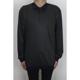Santa Fistan Store Erkek Klasik Kesim Rahat Kalıp Tek Cepli Polo Yaka Kışlık Battal Kazak - Haki Yeşil - 3XL