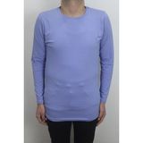 Santa Fistan Store Erkek Mavi Düz Spor Kesim Normal Kalıp Bisiklet Yaka Uzun Kollu Body - 2XL