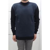 Santa Fistan Store Erkek Siyah Desenli Spor Kesim Rahat Kalıp Yarım Balıkçı Yaka Kışlık Yünlü Kazak - Lacivert