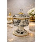 Santara ELEGANCE ACAR SCOTTISH GARDEN EMAYE BÜYÜK AYAKLI ŞEKERLİK 20CM