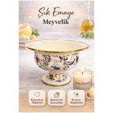 Santara ELEGANCE ACAR SCOTTISH GARDEN EMAYE BÜYÜK MEYVELİK ÇAP 28CM YÜKSEKLİK 16CM