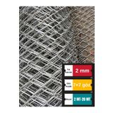 Santas 2 mm kalınlık 7×7 cm göz ( 2 mt-20mt ) Galvanizli Helezon Bahçe Çit Tel Örgü