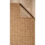 Santiva Home Naturel Sisal Jüt Rengi Hasır Halı Yıkanabilir Kaymaz Taban Salon Oturma Çocuk Odası - Koyu Bej - 100 x 400 cm