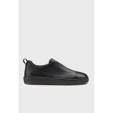 Santoni Deri Sneaker Ayakkabı Erkek Ayakkabı MBCD22211NEATCKAN01 - Siyah