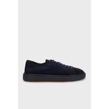 Santoni Süet Bağcıklı Casual Ayakkabı Erkek Ayakkabı MBCD21571OCACAOLU60 - Lacivert