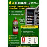 santral yangın 4 KG HFC GAZLI OTOMATİK ELEKTRİK PANOSU SÖNDÜRME SİSTEMİ