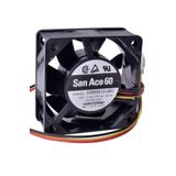 Sanyo Denki San Ace60 109R0612J401 12V 0.47A 3 Kablo Kare Fan