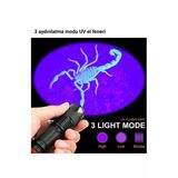 Sanyo Ultra hafif Ultraviyole Zoom Mini Uv Siyah Işık Pet Idrar Lekeleri Dedektörü Mor Kamp