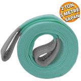 Sapan Polyester Spanzet 2 Ton 5 Metre Turkuaz Saglam Yuk Kaldirma Tasima Indirme Halat