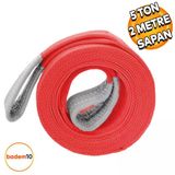 Sapan Polyester Spanzet 5 Ton 2 Metre Kırmızı Sağlam Yük Kaldırma Taşıma İndirme Halat