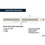 Sapancı SPC1620-26BS Çelik Kablo / Hortum Çorabı - Gümüş Grisi