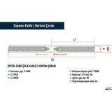 Sapancı SPC58-24BSİ Çelik Kablo / Hortum Çorabı Inox 316 - Gümüş Grisi