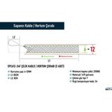 Sapancı SPC612-34F Çelik Kablo / Hortum Çorabı 5 Adet - Açık Gri