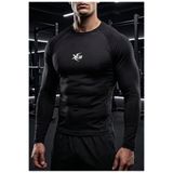 Sapevr Erkek Premium Uzun Kollu Compression Spor Tişörtü - Hızlı Kuruyan Gym & Fitness Body Tişört ( Raglan Dikişli )