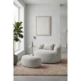 Sapien Home Sapıen Home Relax Berjer ve Puf Koltuk Takımı - Kitap Okuma Tv Koltuğu - Gri