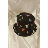 Şapka Bucket Şapka Balıkçı Kova Şapka Unisex Yuvarlak Şapka Figürlü