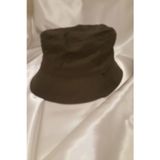 Şapka Bucket Şapka Balıkçı Kova Şapka Unisex Yuvarlak Şapka Haki