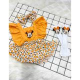 Şapka Kids Portakal Slopet Bandana ve Çorap Miki Keçeli - Turuncu