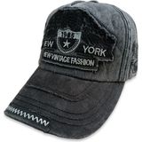 Şapka Market Newyork Vintage Siyah Beyzbol Şapka - Standart - 031-Siyah