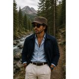 şapkadan Kahve Kastro Şapka Kasket Outdoor Yünlü Castro Kep