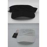 Şapkadan Unisex Uv Koruyucu Vizör Kasket Siperlik Tenis Şapka Beyaz-Siyah Set - Standart - Siyah - Beyaz
