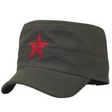 Şapkadan Yıldızlı Fidel Castro Che Guevara Şapkası Yeşil Renk