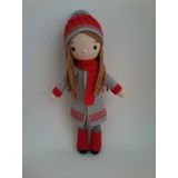 Şapkalı Yılbaşı Bebeği Amigurumi Organik Oyuncak