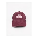ŞapkaMania Bordo Big Sister Yıkamalı Vintage Vintage Beyzbol Kep Şapka