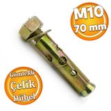 Saplamali Gomlek Celik Dubel M10x70 Mm Raf Montaj Baglanti Zemin Monte Tavan Beton Asma Aparat