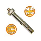 Saplamali Gomlek Celik Dubel M10x85 Mm Raf Montaj Baglanti Zemin Monte Tavan Beton Asma Aparat