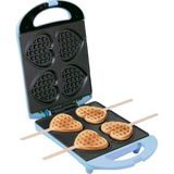 Saplı Kalp Waffle'lar Için Waffle Makinesi - Mavi