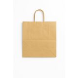 Saplı Kraft Kağıt Alışveriş Çantası 44x33,5 cm Dayanıklı Karton Poşet 1 Adet