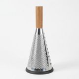 Saplı Modern Paslanmaz Çelik Koni Rende 28 x 12 cm